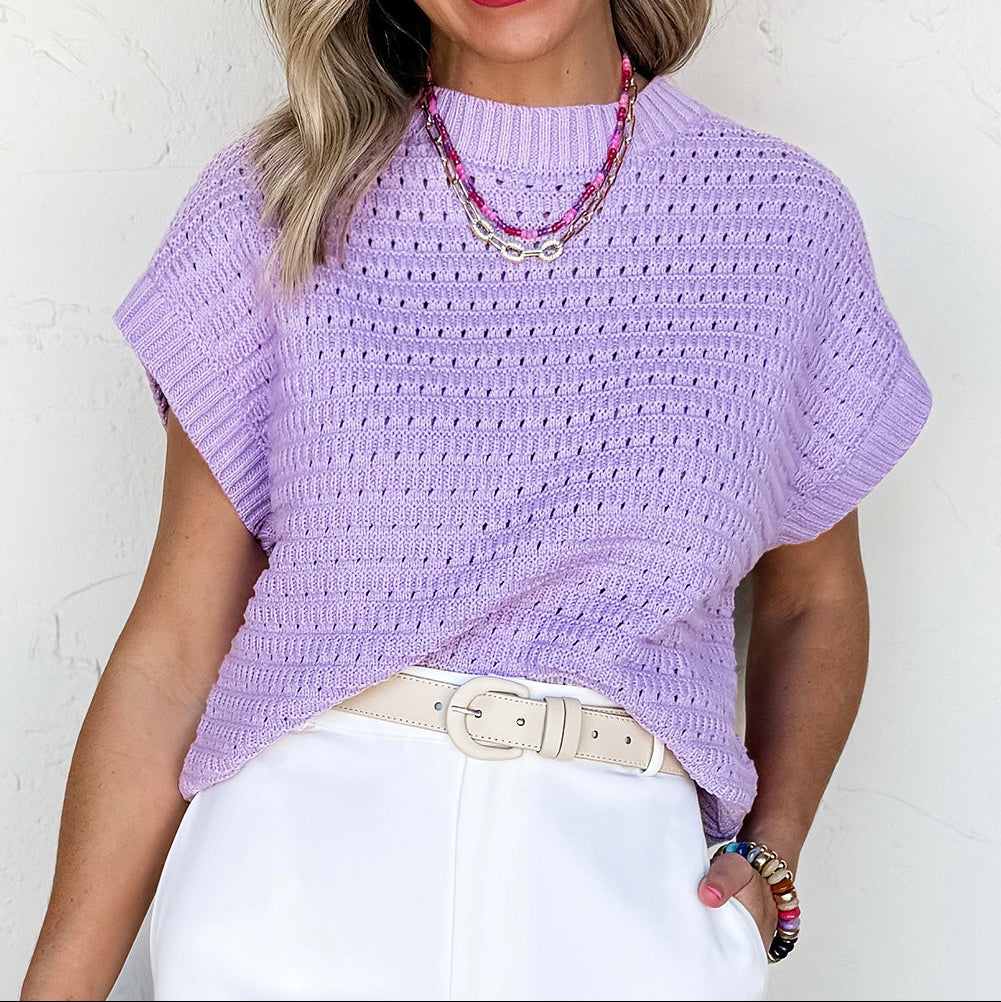 Lavender Sweater Top RTS