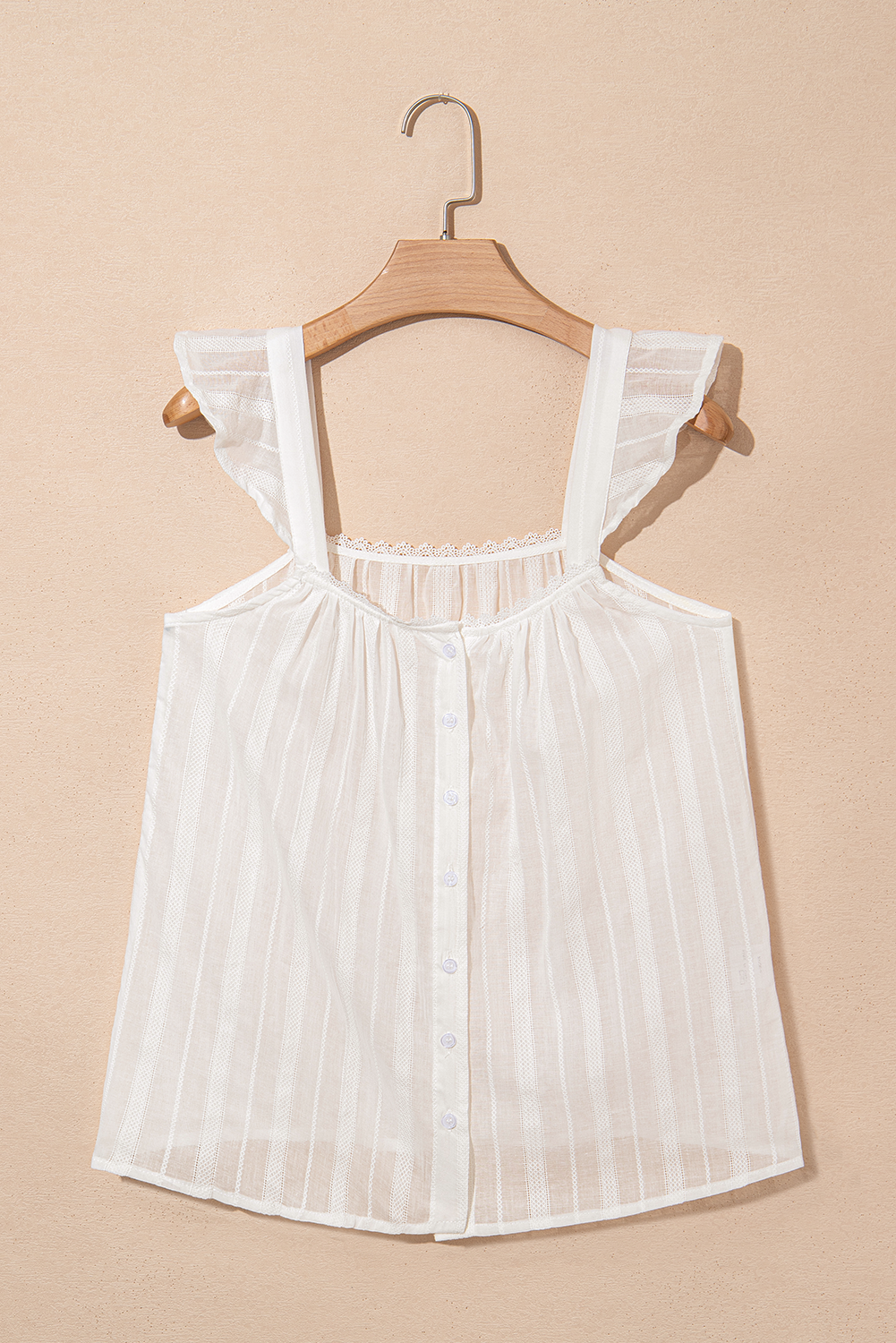 White Lace Crochet Tank LT
