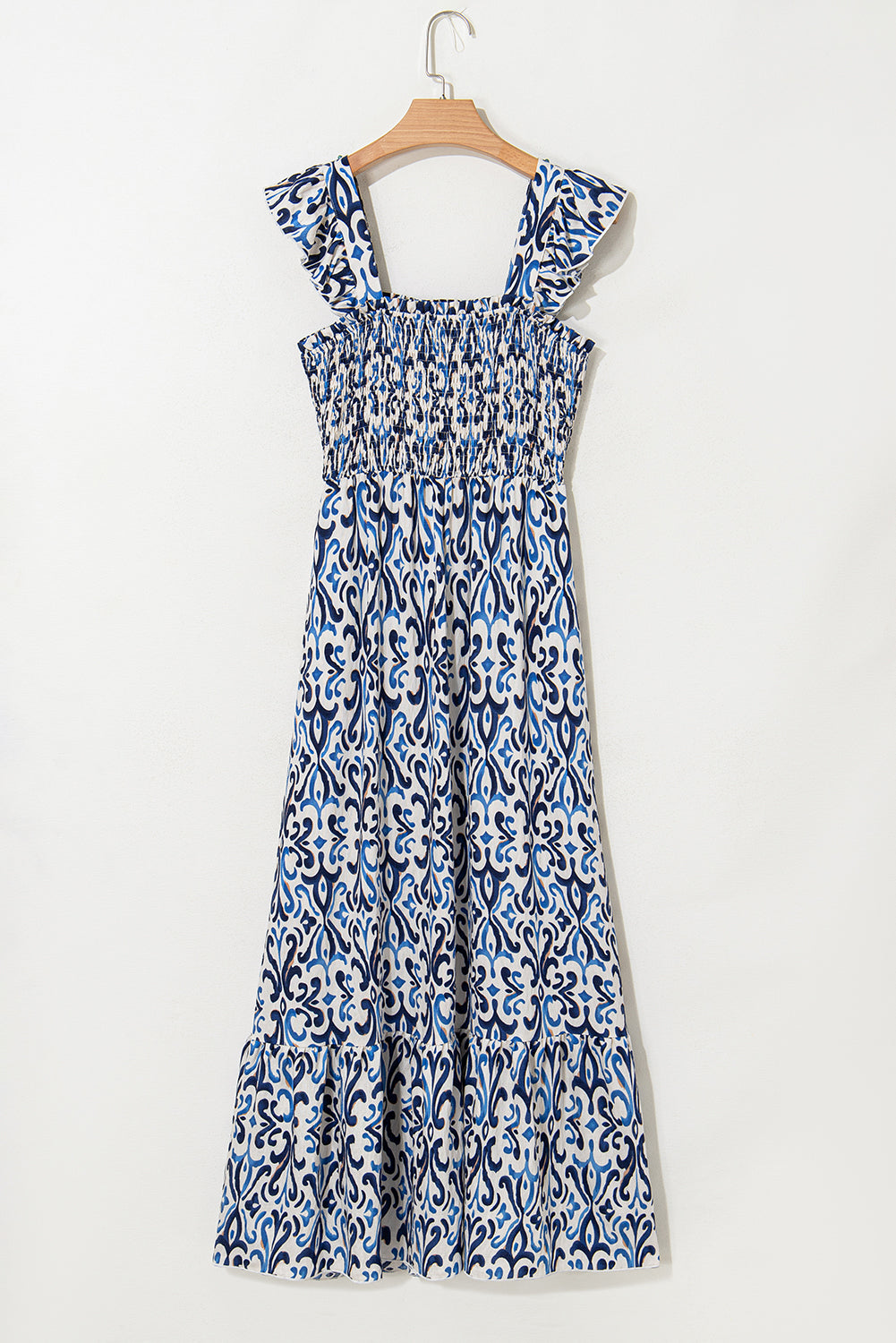 Blue Boho Smocked Dress LT