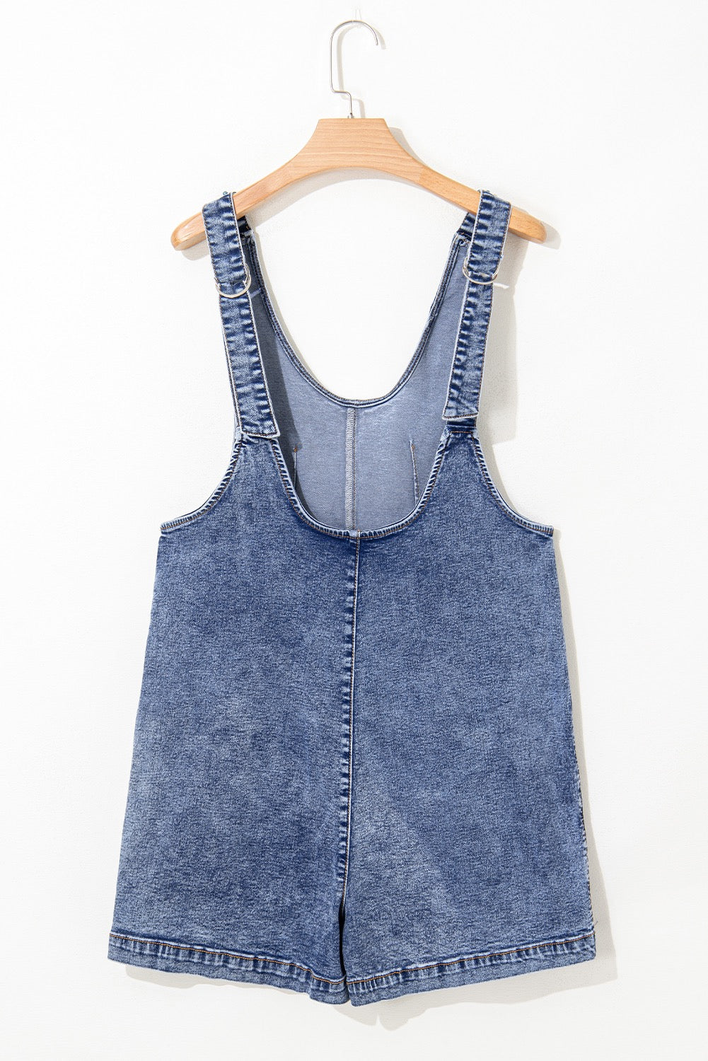 U Neck Denim Romper RTS