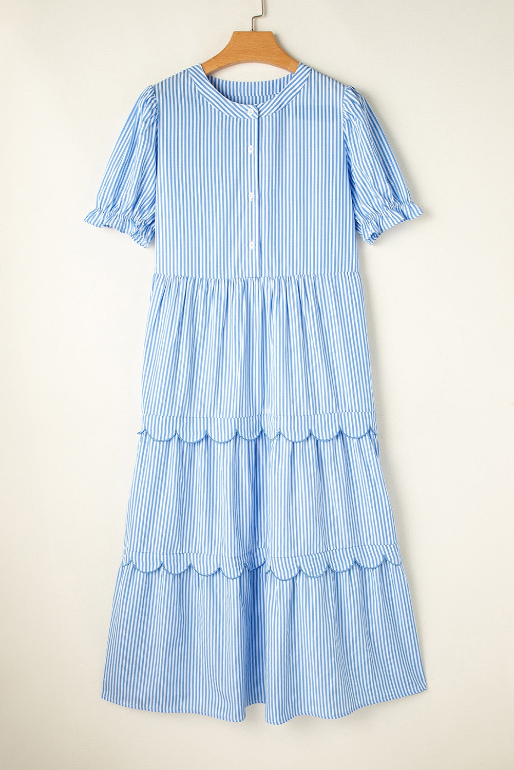 Blue Scalloped Dress LT