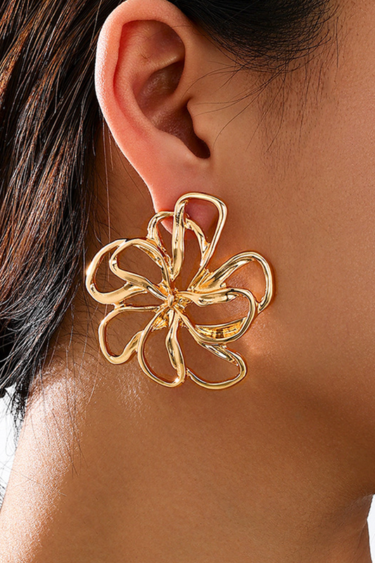 Gold Flower Earrings LT