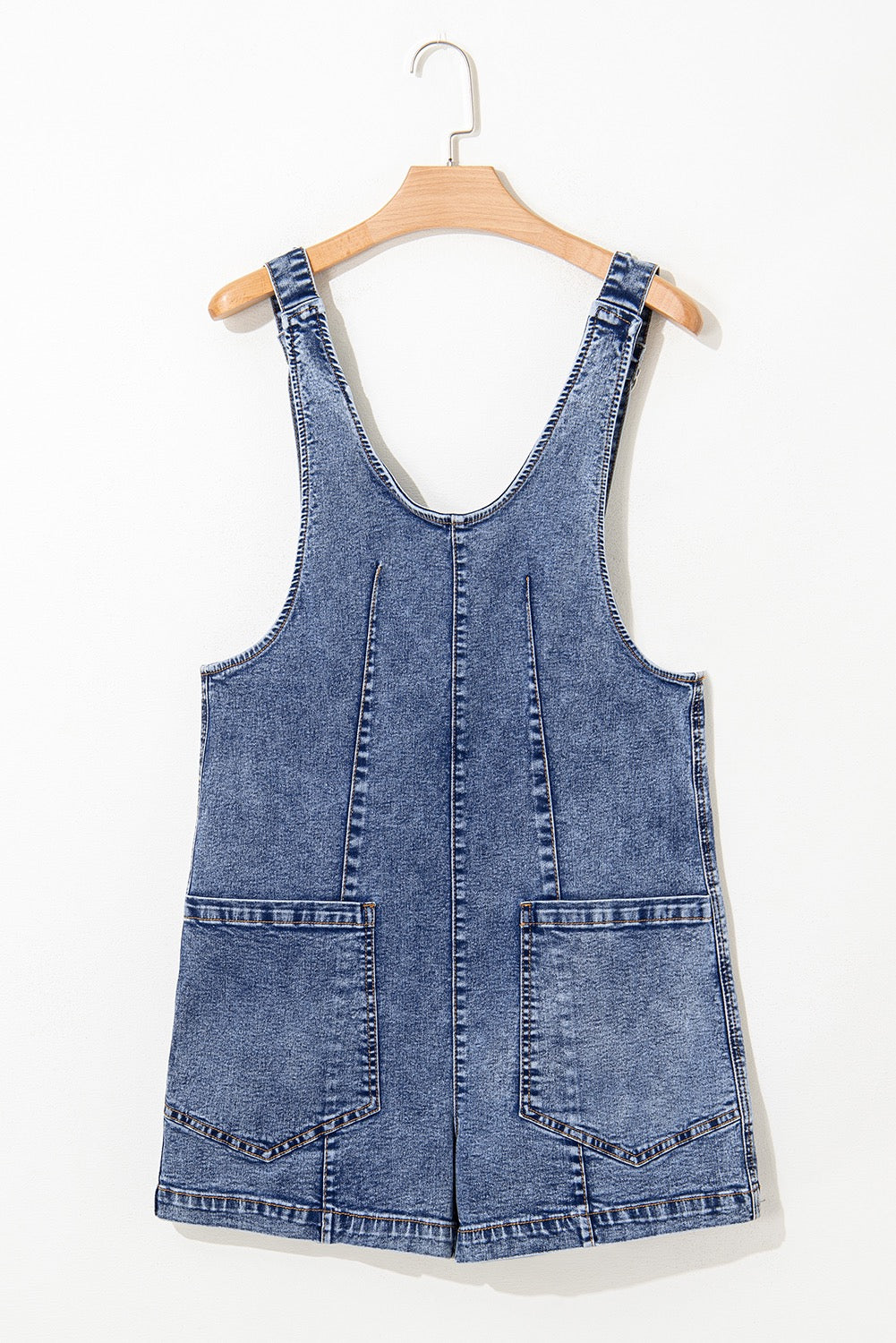 U Neck Denim Romper RTS