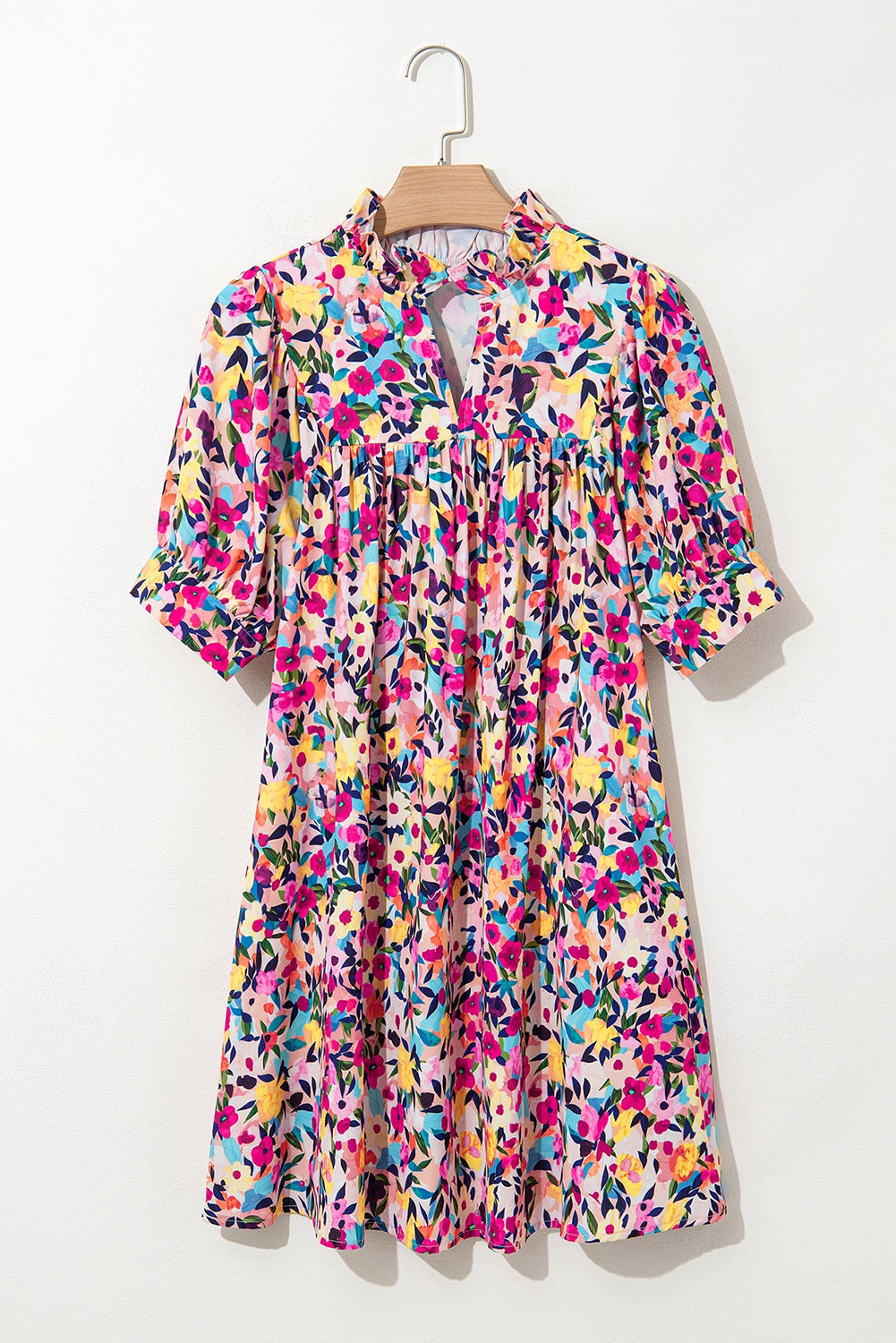 Floral Puff Sleeve Dress LT