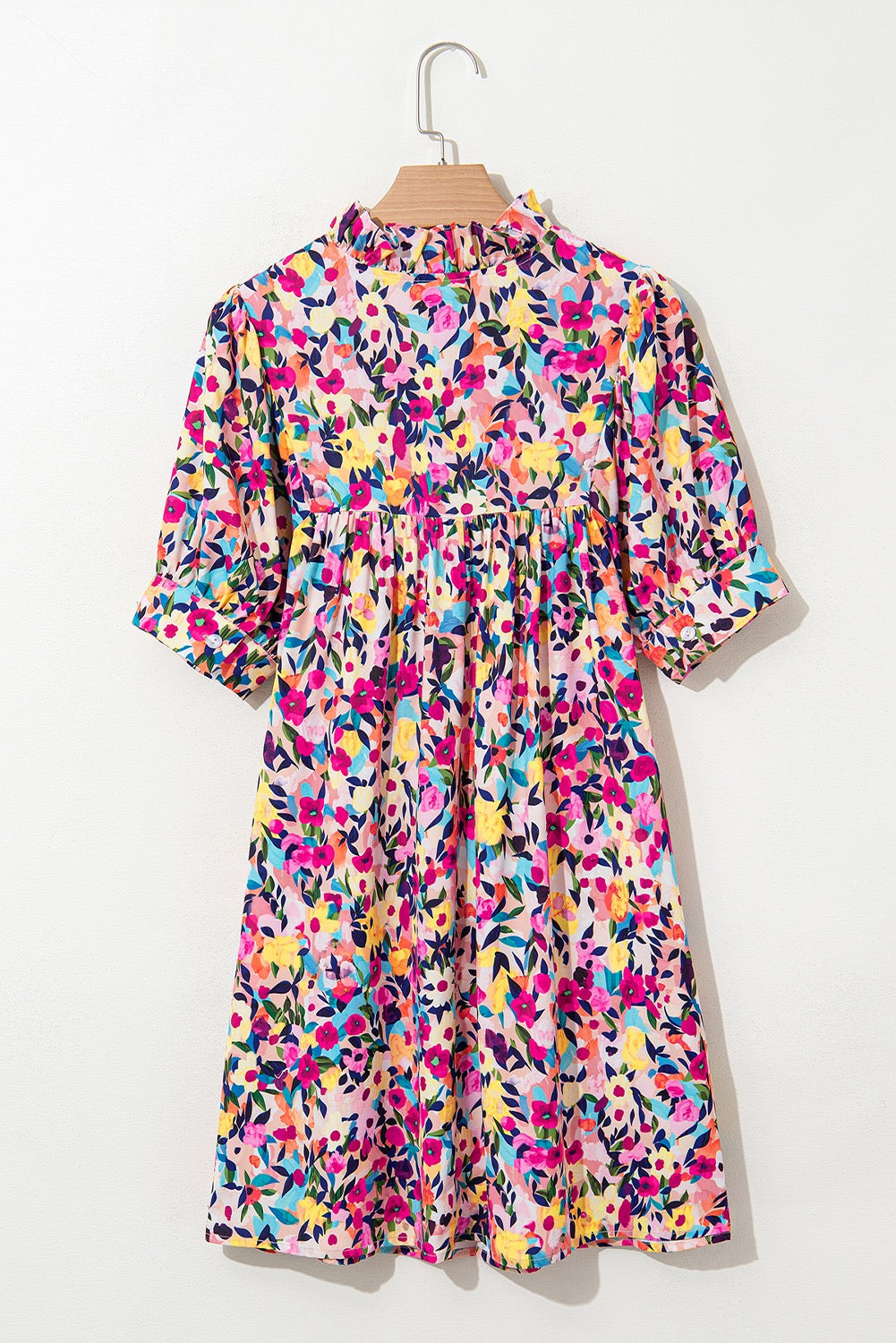 Floral Puff Sleeve Dress LT
