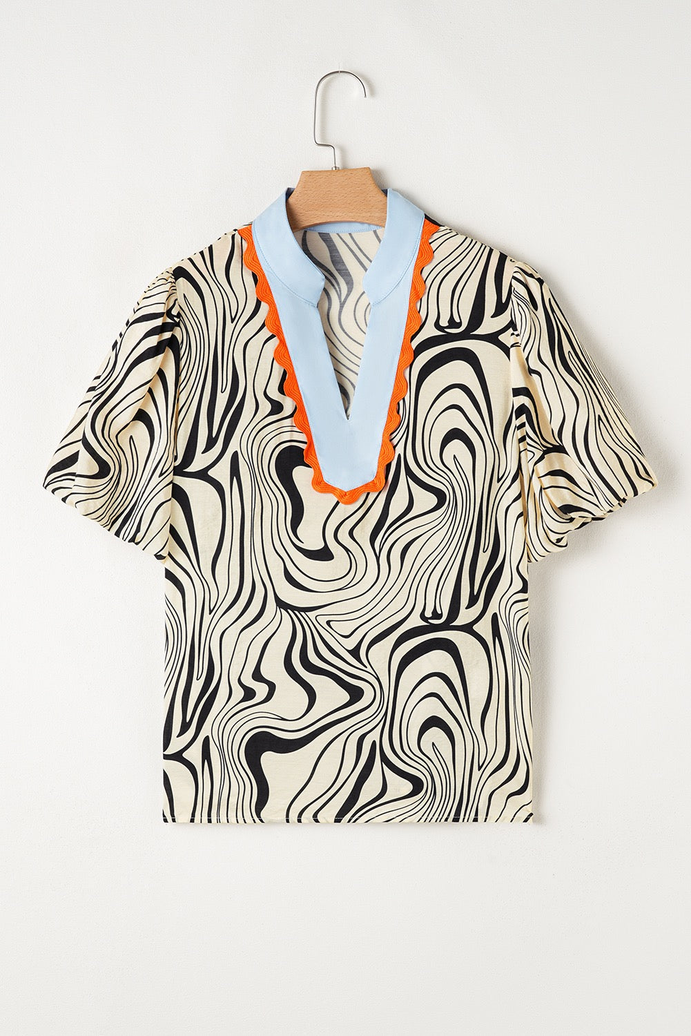 Zebra Print Blouse RTS